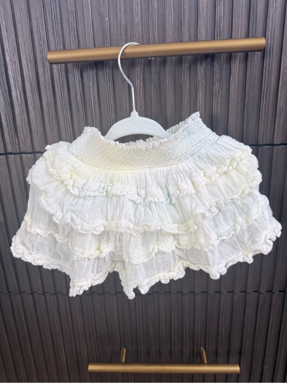 LoveShackFancy Girl’s ruffled skirt